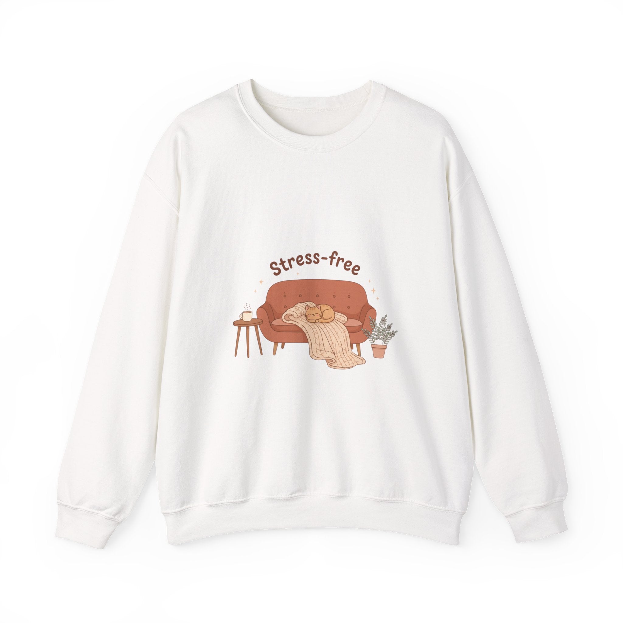 Stress-free Cozy Night Sweatshirt | popcorn sweatshirt, hygge vibes
