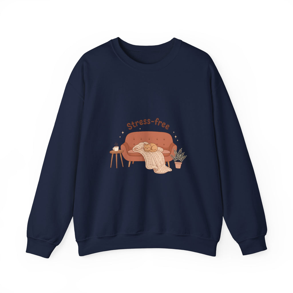 Stress-free Cozy Night Sweatshirt | popcorn sweatshirt, hygge vibes