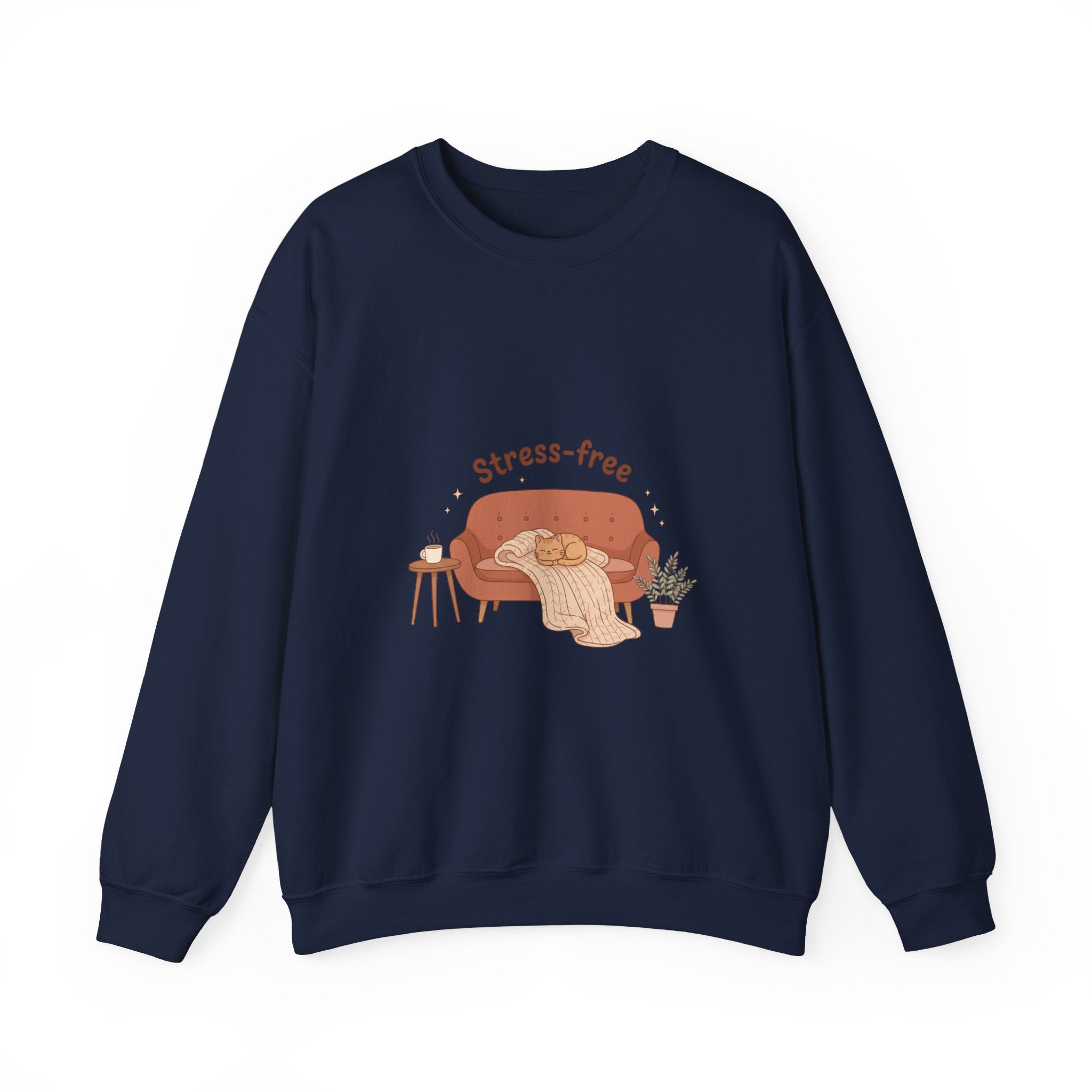 Stress-free Cozy Night Sweatshirt | popcorn sweatshirt, hygge vibes