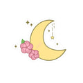 Moon and Stars Kiss-Cut Stickers | Cute Celestial Sticker