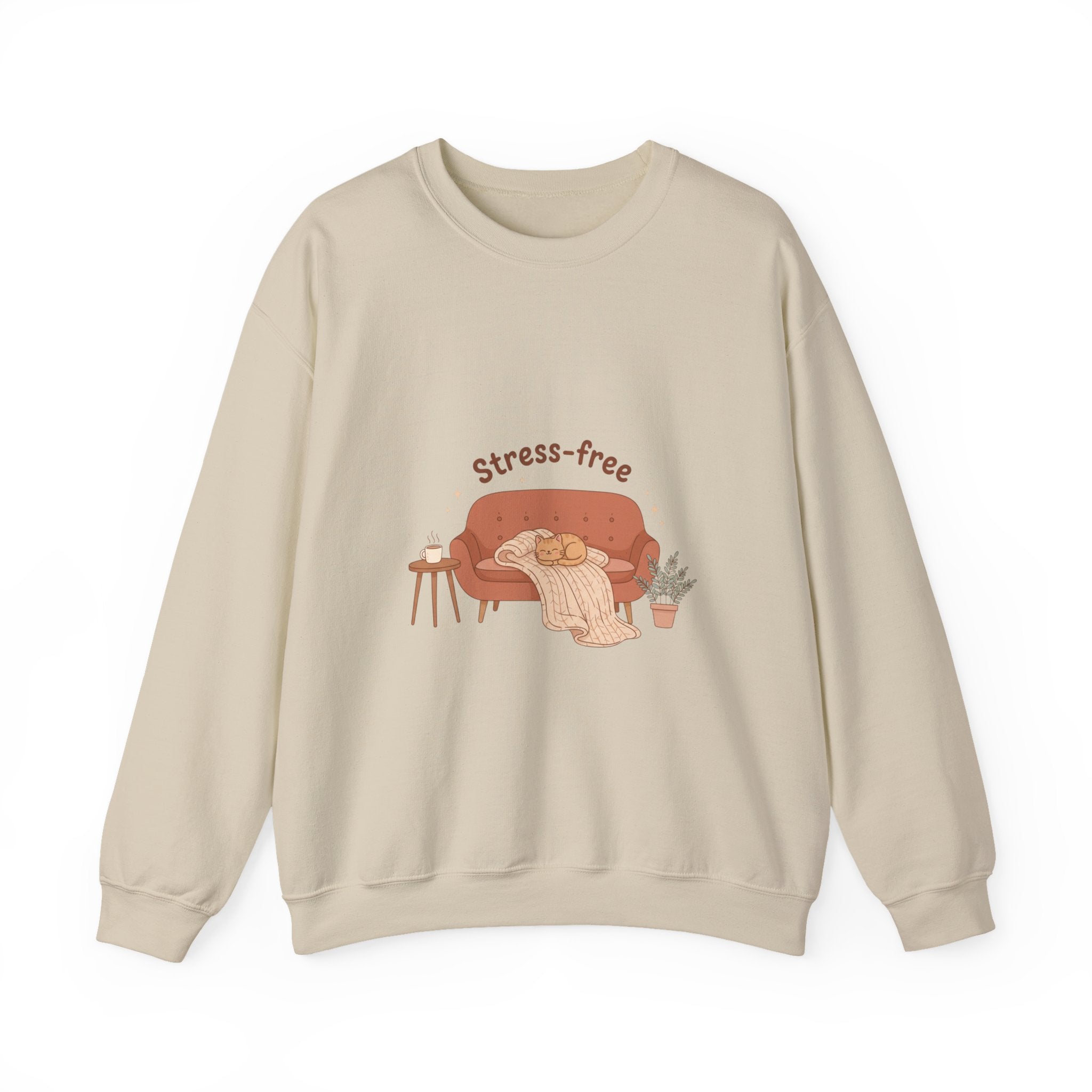 Stress-free Cozy Night Sweatshirt | popcorn sweatshirt, hygge vibes