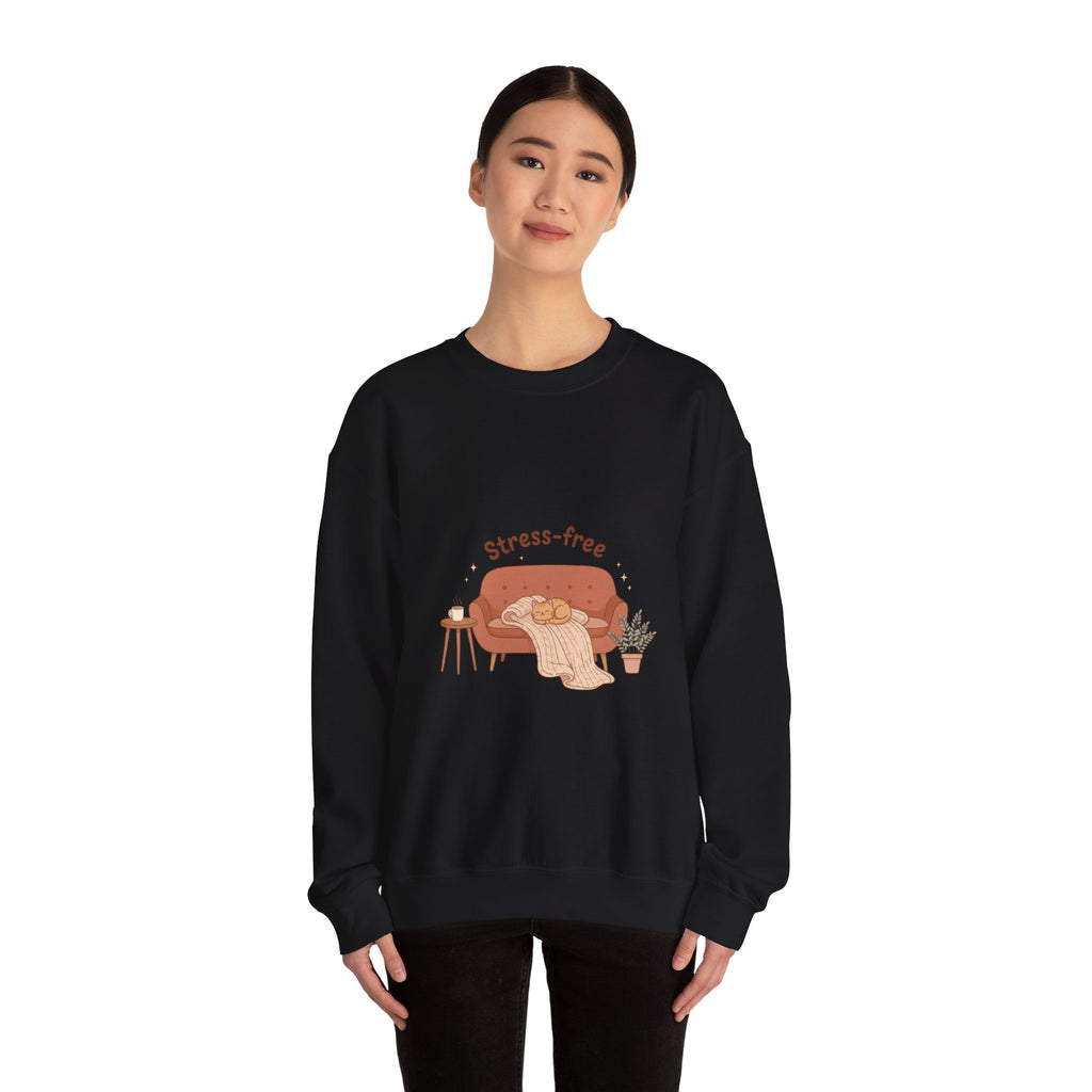 Stress-free Cozy Night Sweatshirt | popcorn sweatshirt, hygge vibes