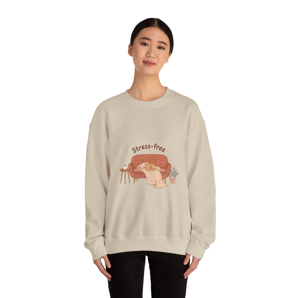Stress-free Cozy Night Sweatshirt | popcorn sweatshirt, hygge vibes