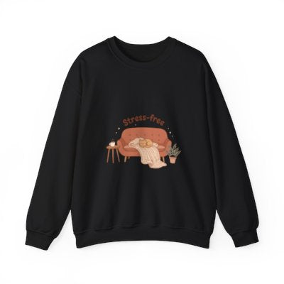 Stress-free Cozy Night Sweatshirt in Black