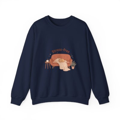 Stress-free Cozy Night Sweatshirt in Navy